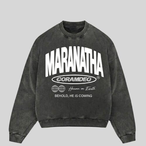 Pre Save Maranatha x Coram Deo Collection “POLERON SIN GORRO ACID WASH” unisex