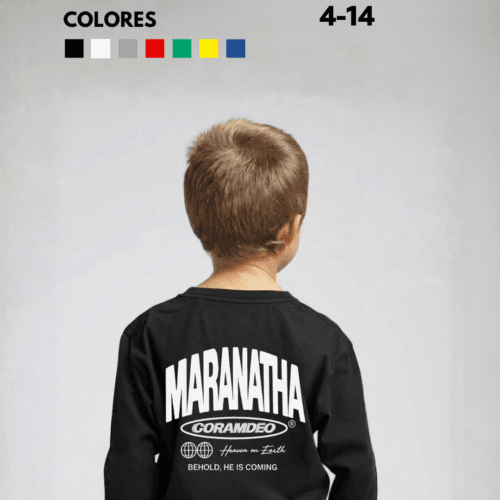 Pre Save Maranatha x Coram Deo Collection “MANGA LARGA NIÑO”