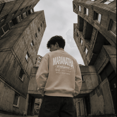 Poleron Oversize sin gorro "MARANATHA" — Heavyweight 340g